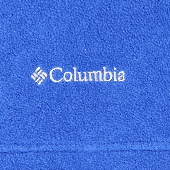 COLUMBIA Men's Full Zip Long Sleeve Fleece Blue & Black Jacket Size S - Picture 6 of 12